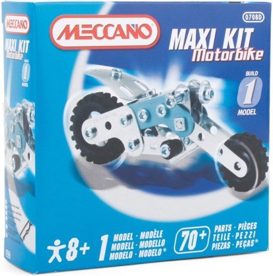 Meccano Stavebnice Meccano Maxi Kit Motorka 70 dílků - obrázek 1