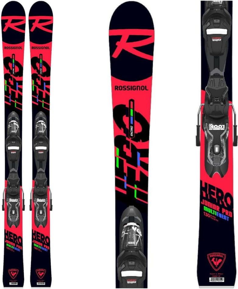 Rossignol Sjezdové lyže ROSSIGNOL Hero Junior Multi-Event Xp Jr + Xpress 7 GW B83 Černo-červená 140 cm - obrázek 1
