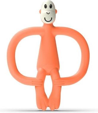 Matchstic Monkey kousátko a zubní kartáček bez ocasu orange - obrázek 1