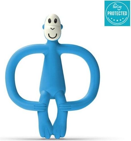 Matchstic Monkey kousátko a zubní kartáček bez ocasu blue - obrázek 1
