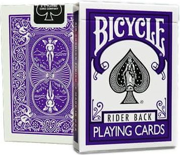 Bicycle Rider back purple - hrací karty - obrázek 1