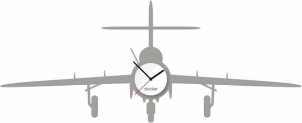 Clocker Nalepovací hodiny Clocker - Mig 15, bílý ciferník - obrázek 1