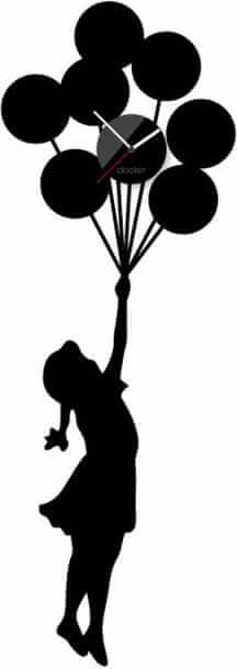 Clocker Nalepovací hodiny - Balloon girl - obrázek 1