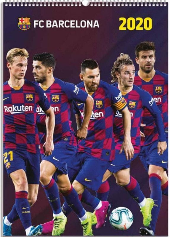 Fotbalový Ráj Kalendář Barcelona FC Nástěnný 2020 - obrázek 1