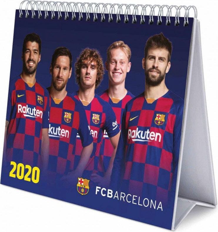 Fotbalový Ráj Kalendář Barcelona FC 2020 stolní - obrázek 1