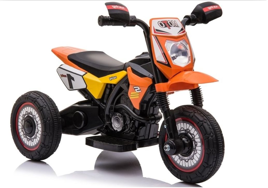 Dětská elektrická motorka GTM2288 - oranžová - obrázek 1