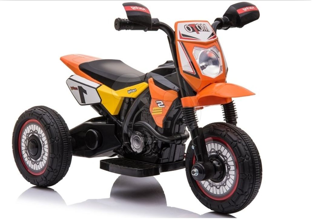 Dětská elektrická motorka GTM2288 - oranžová - obrázek 4