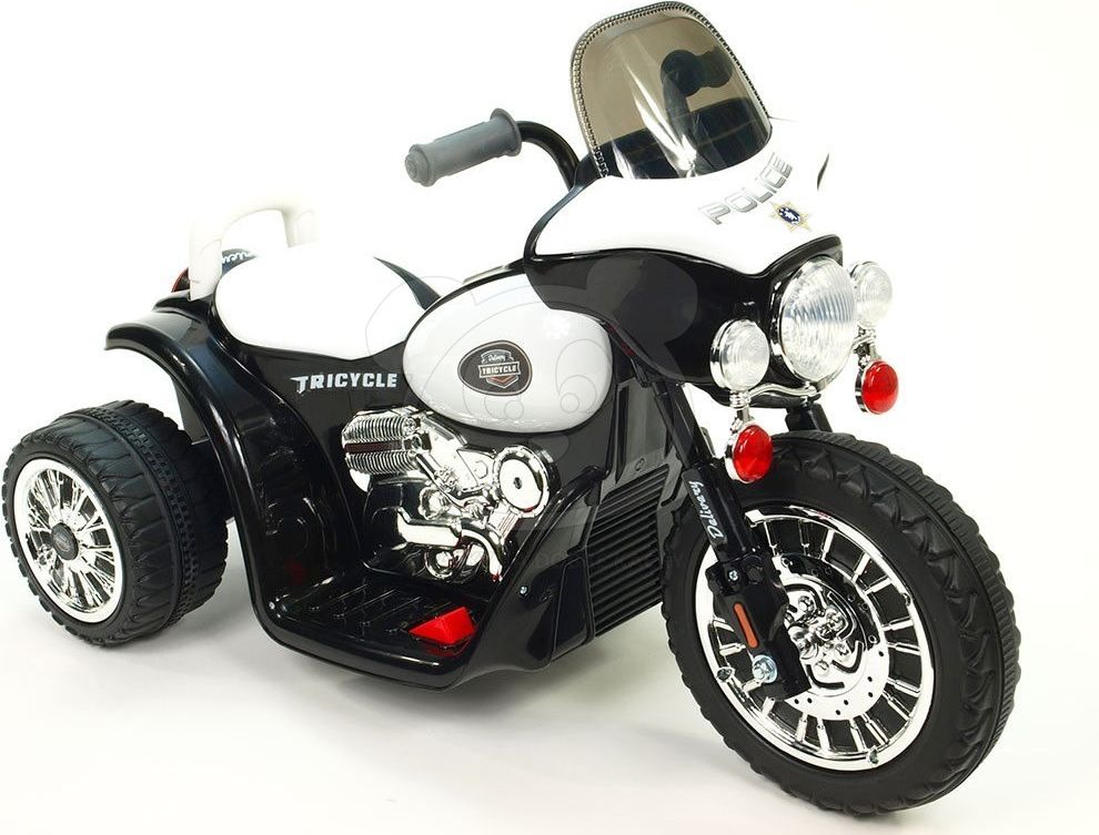 Dětská elektrická motorka Harley 6V - černá - obrázek 2