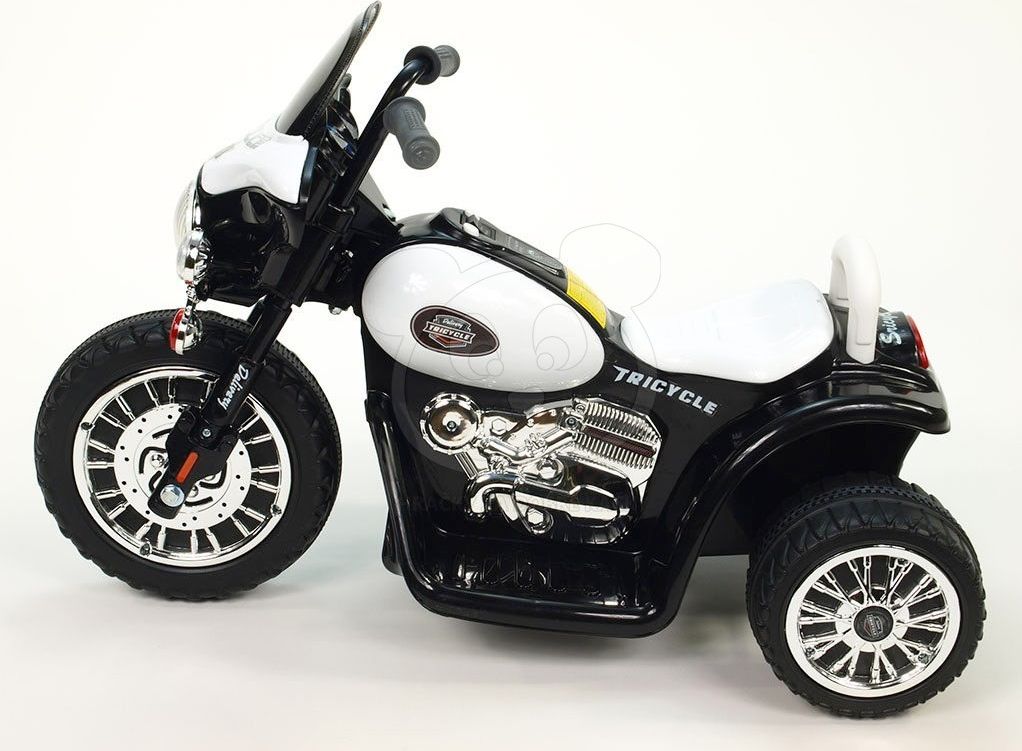 Dětská elektrická motorka Harley 6V - černá - obrázek 4