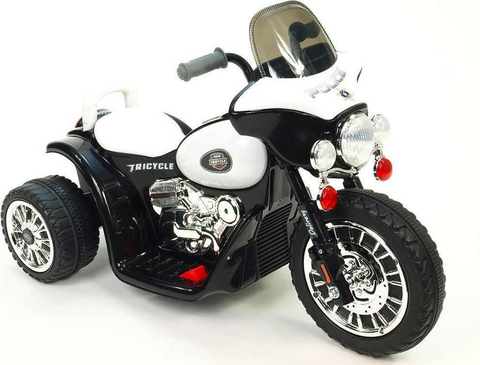 Dětská elektrická motorka Harley 6V - černá - obrázek 2
