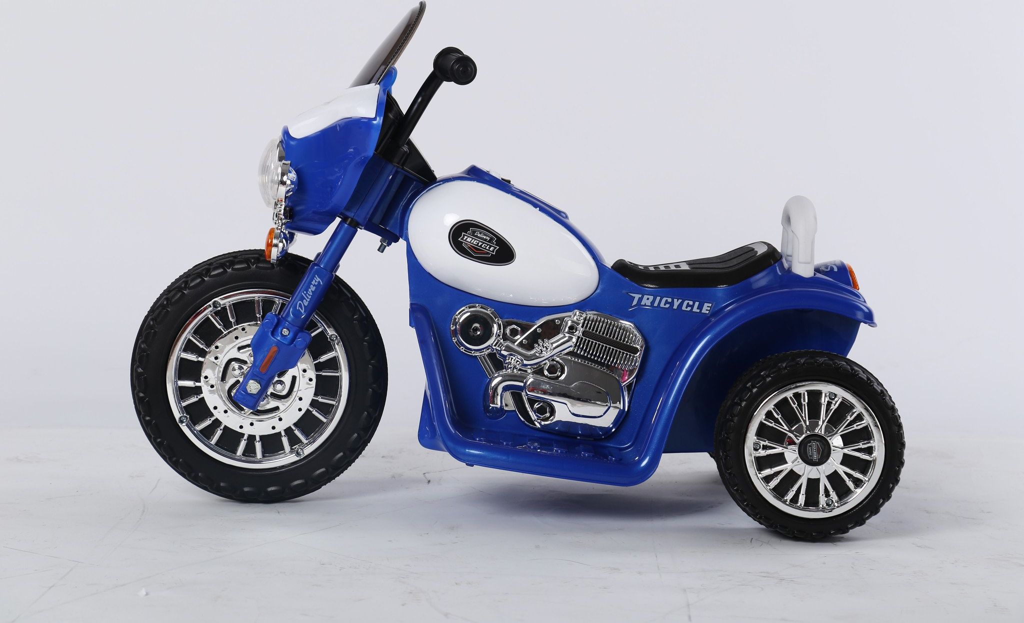 Dětská elektrická motorka Harley 6V - modrá - obrázek 1