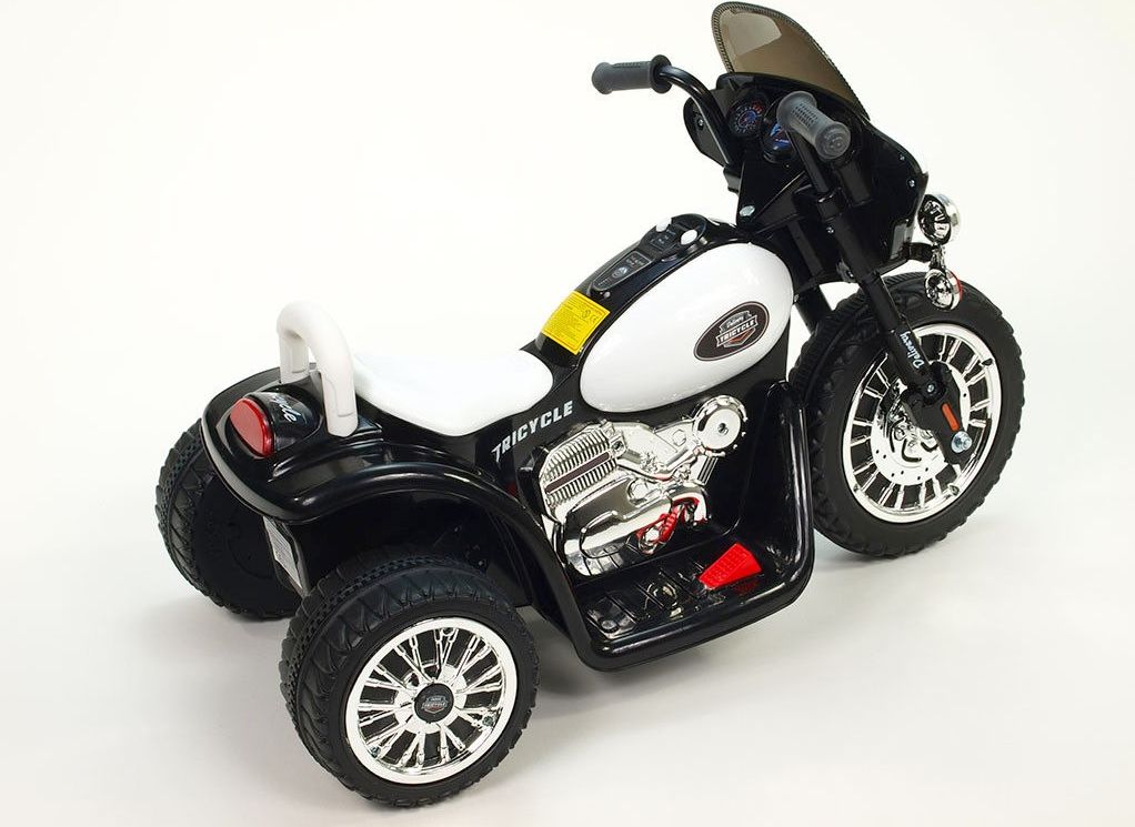 Dětská elektrická motorka Harley 6V - modrá - obrázek 3