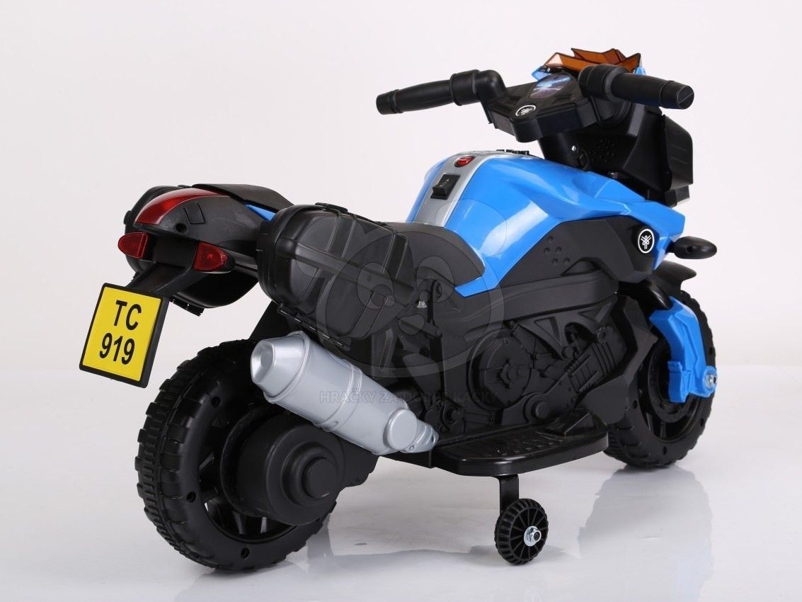 Dětská elektrická motorka SkyBike - modrá - obrázek 20