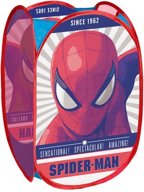 SEVEN Koš na hračky Spiderman Polyester 36x36x58 cm - obrázek 1