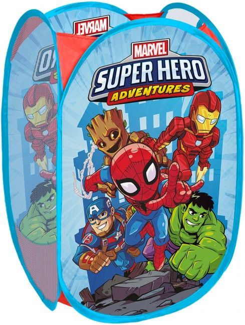SEVEN Koš na hračky Super Hero Polyester 36x36x58 cm - obrázek 1