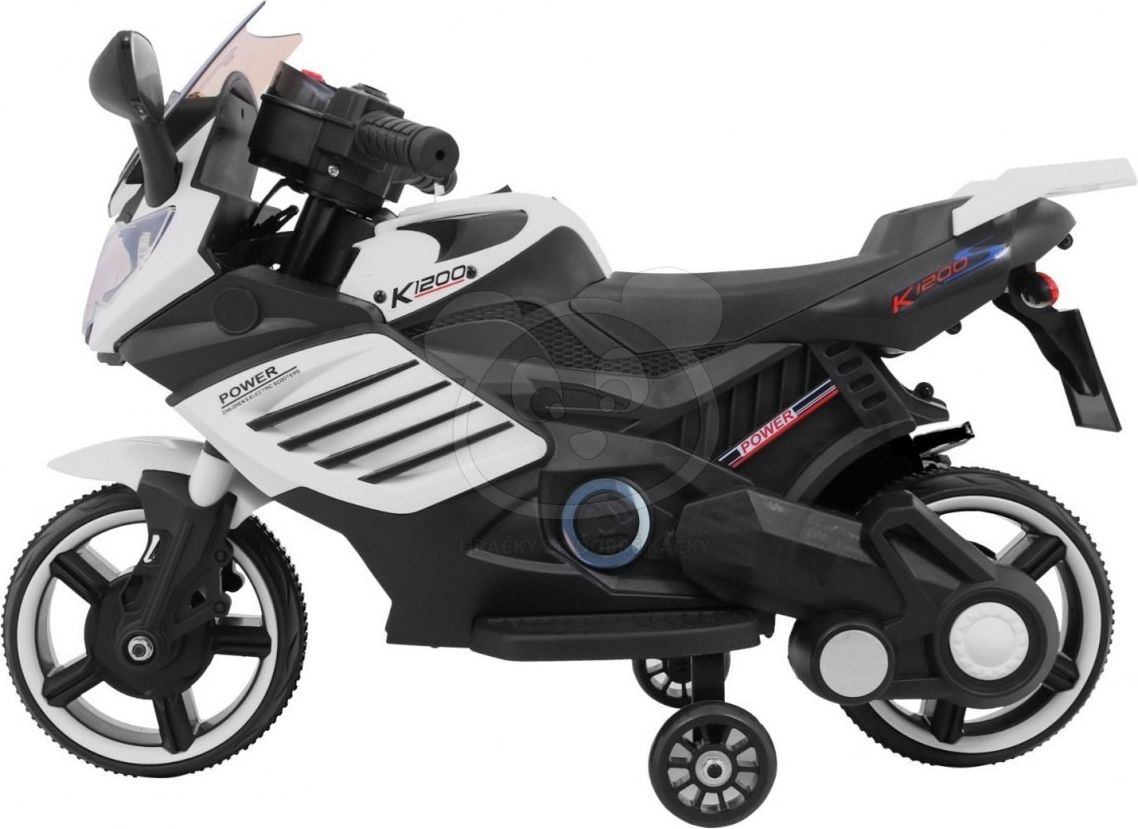 Dětská elektrická motorka SuperBike - červená - obrázek 3