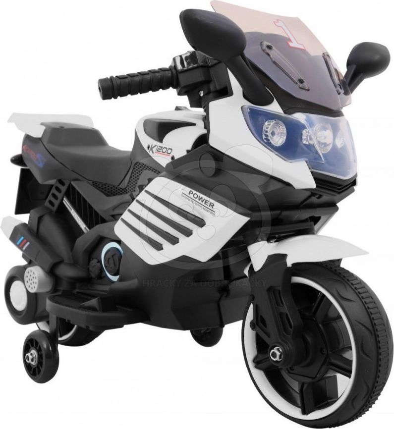 Dětská elektrická motorka SuperBike - červená - obrázek 4