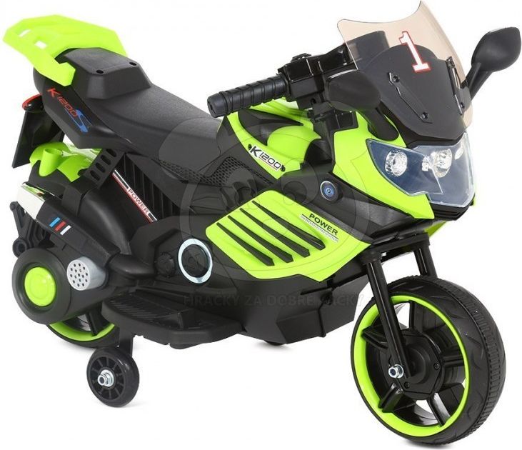 Dětská elektrická motorka SuperBike - červená - obrázek 11