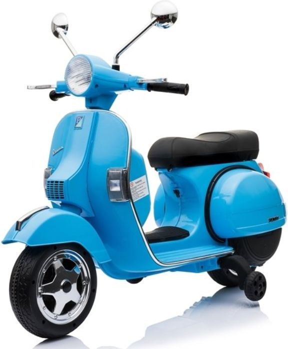 Dětská elektrická motorka Vespa - bílá - obrázek 4