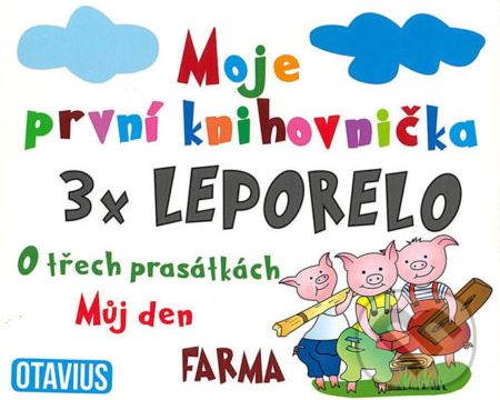 Moje první knihovnička: O třech prasátkách, Můj den, Farma - - obrázek 1
