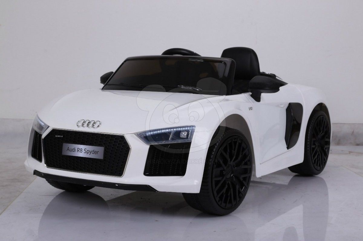 Dětské elektrické autíčko Audi R8 Spyder 2,4Ghz - černé - obrázek 2