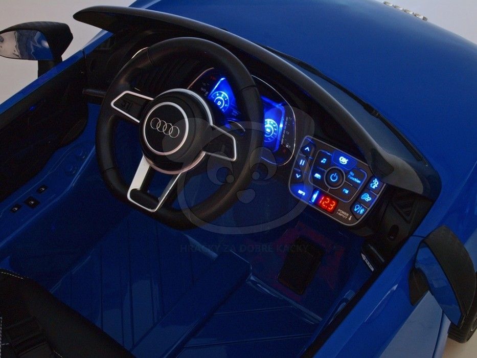 Dětské elektrické autíčko Audi R8 Spyder 2,4Ghz - černé - obrázek 9