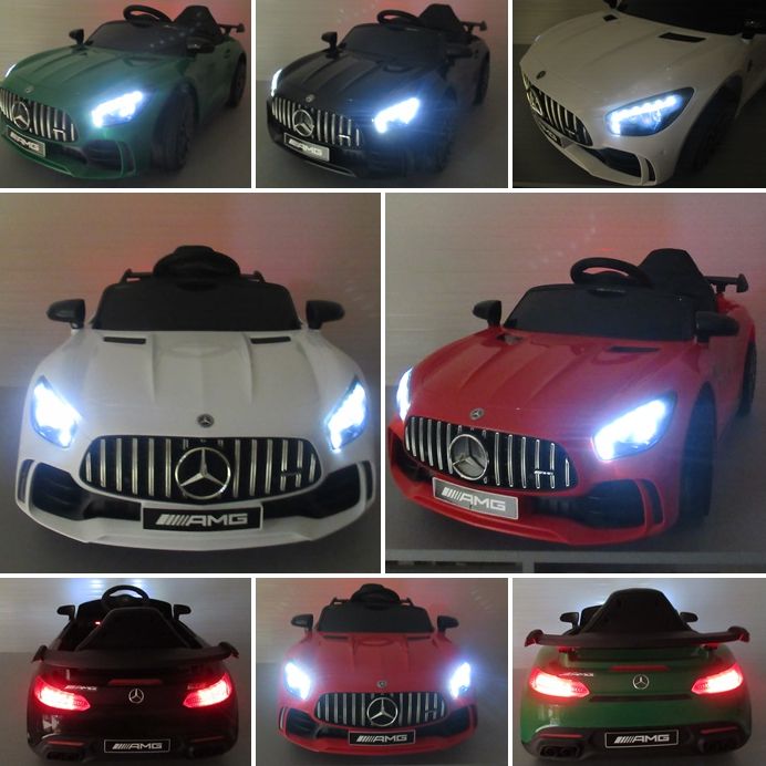 Elektrické autíčko Mercedes AMG GT R - bilé - obrázek 5