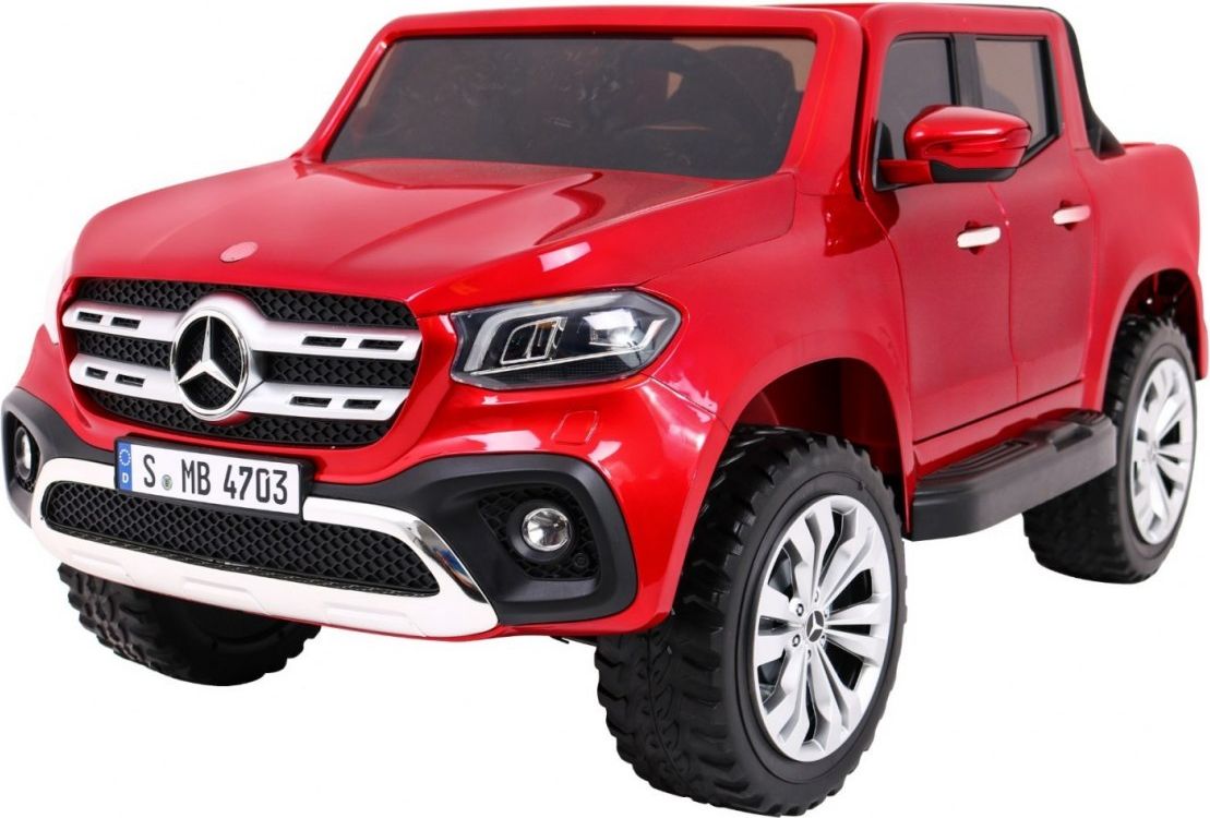 Elektrické autíčko Mercedes X-Class - Červené LAK s MP4 - obrázek 1