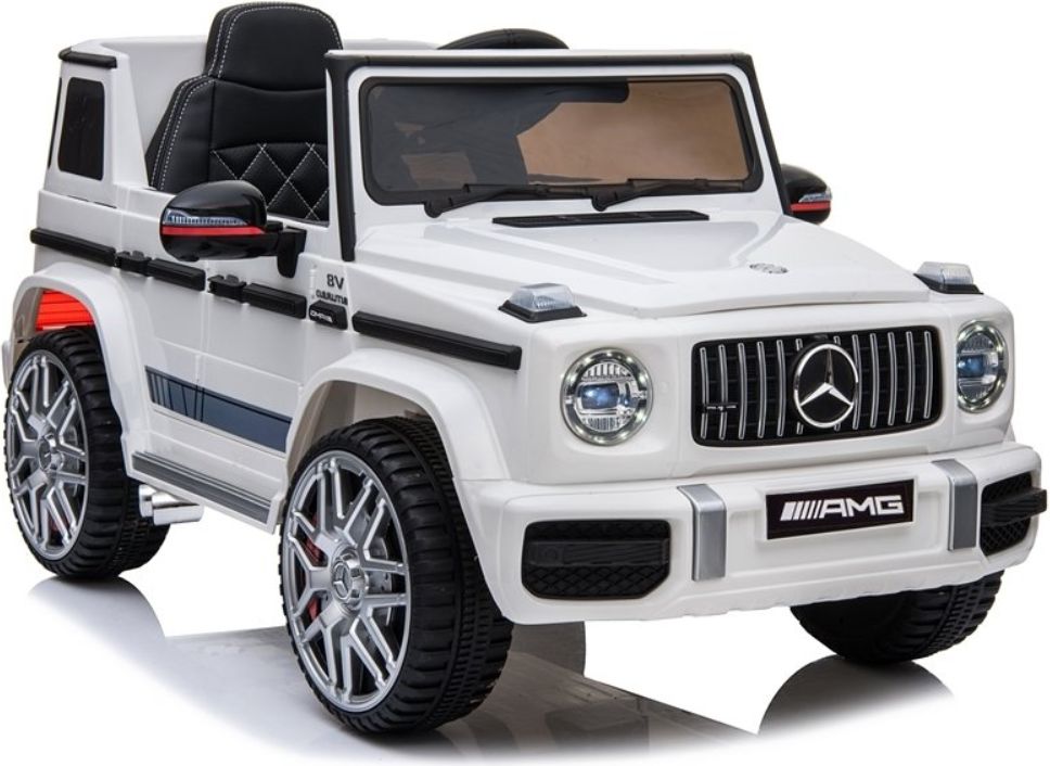 Dětské elektrické autíčko Mercedes G63 AMG - bílé - obrázek 9