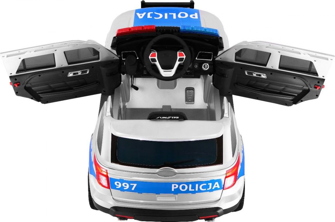 Dětské elektrické autíčko Polská policie, 2.4GHz - obrázek 4