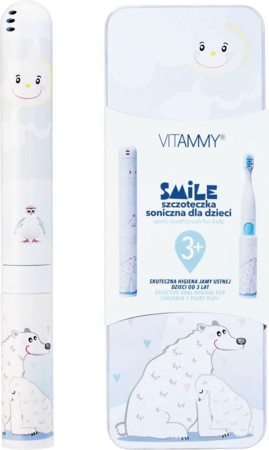 Vitammy SMILE dětská sonický zubní kartáček, Lední medvěd, od 3 let - obrázek 1
