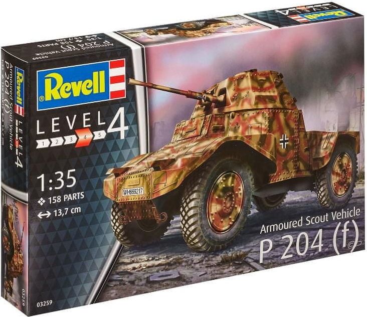 Revell Plastic ModelKit 03259 Armoured Scout Vehicle P 204 1:35 - obrázek 1