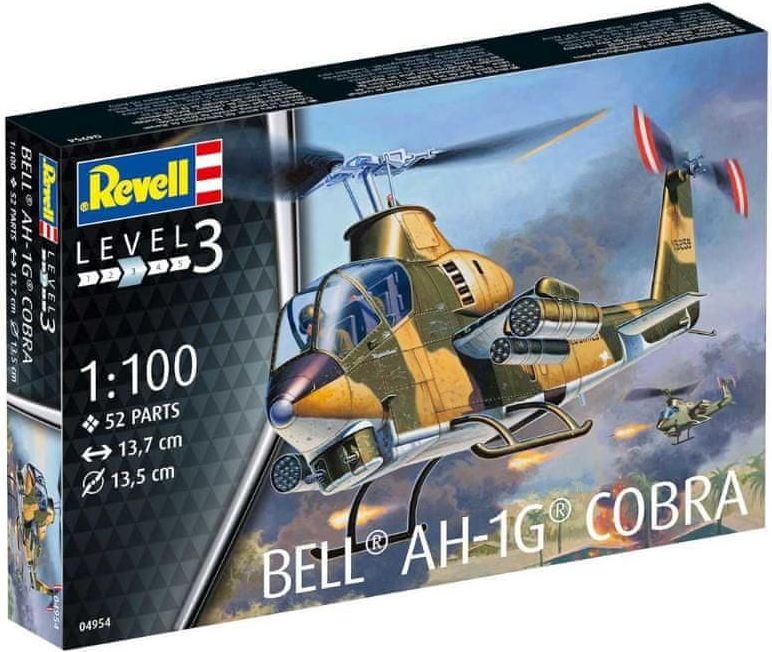 Revell Plastic ModelKit vrtulník 04954 Bell AH-1G Cobra 1:100 - obrázek 1