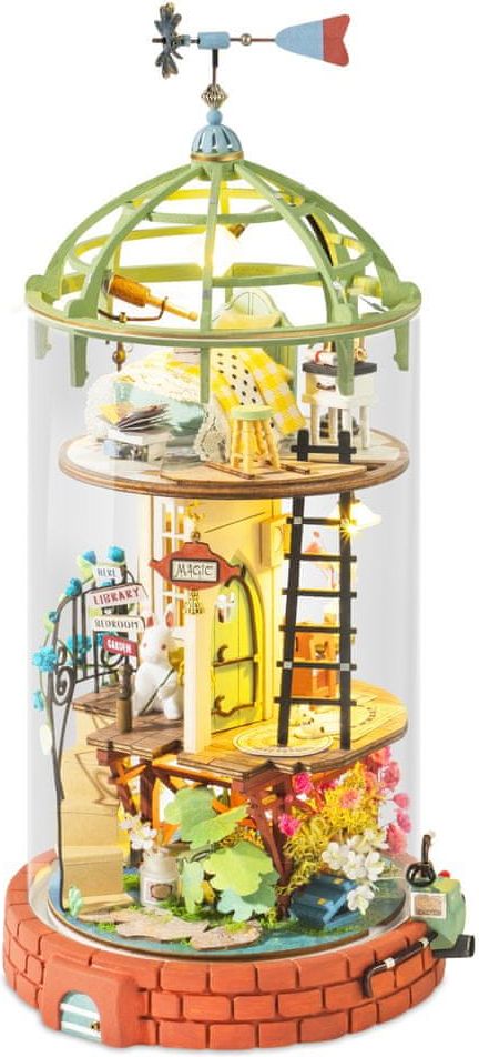 Robotime miniatura domečku Skleněná věž malé čarodějky
