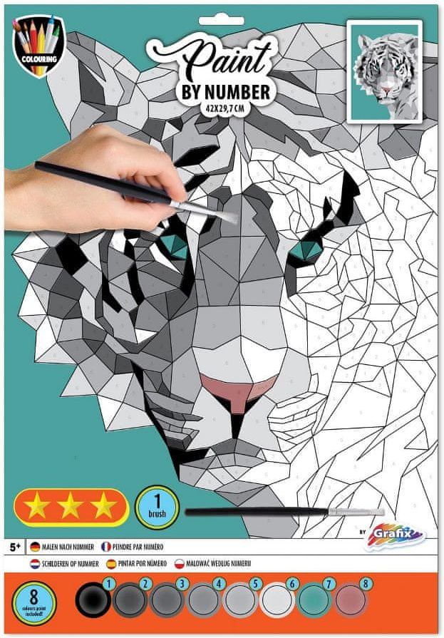Grafix Malování podle čísel A3 Tygr - obrázek 1