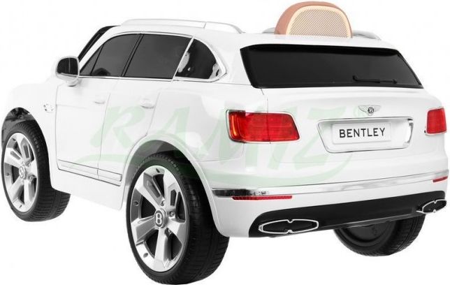 Elektrické autíčko Bentley Bentayga, 2.4GHz, kožená sedačka - bílé - obrázek 11