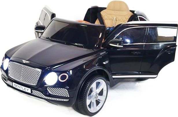 Elektrické autíčko Bentley Bentayga, 2.4GHz, kožená sedačka - černé - obrázek 1