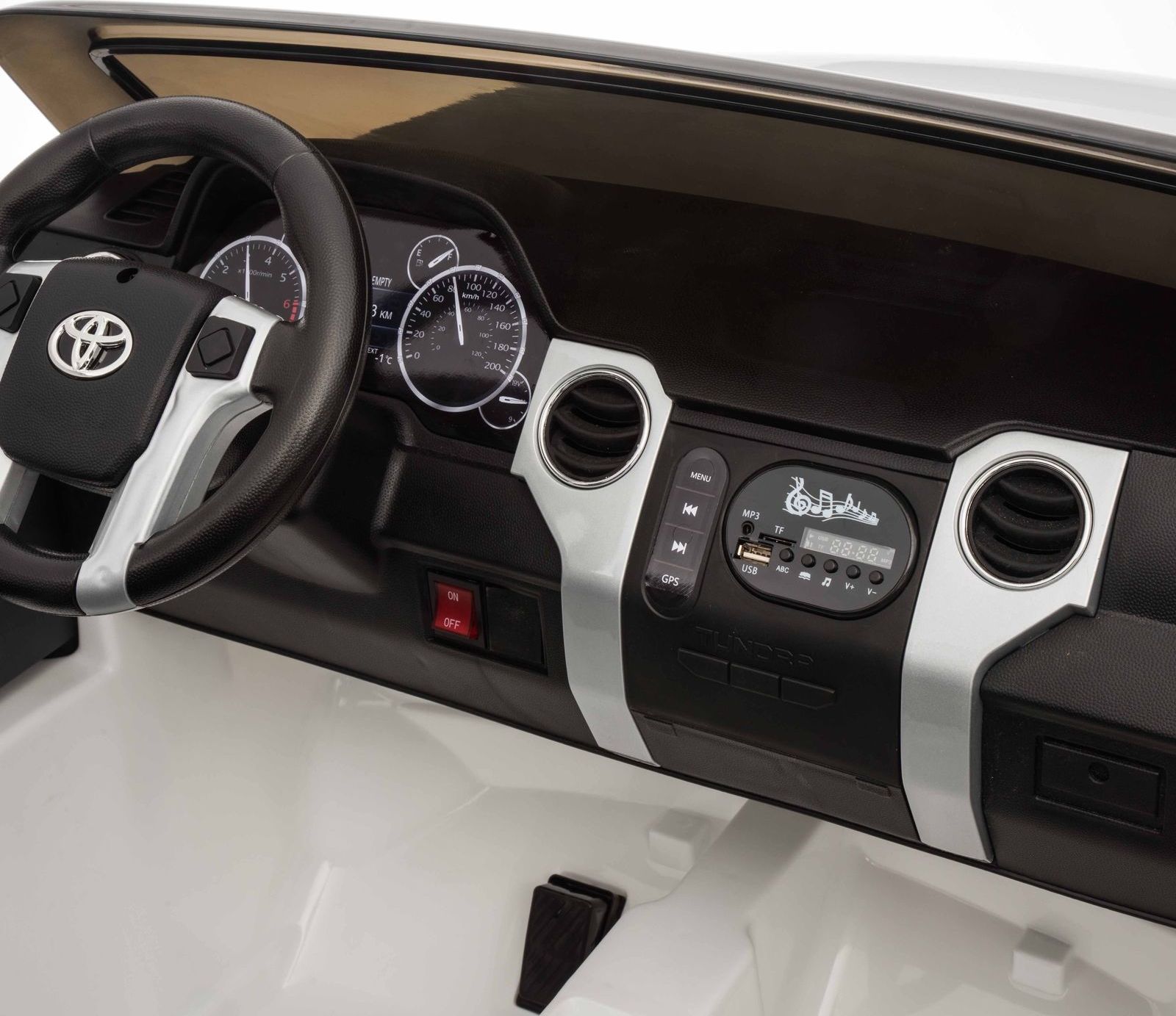 Elektrické autíčko Dvoumístná Toyota Tundra 24V XXL, 2.4GHz, EVA kola - bílá - obrázek 18