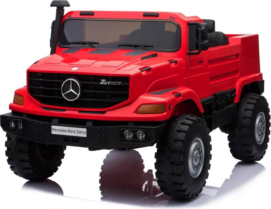 Elektrické autíčko Mercedes-Benz Zetros - červené - obrázek 1