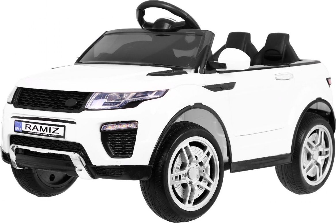 Sportovní elektrické auto Rapid Racer - bílé - obrázek 1