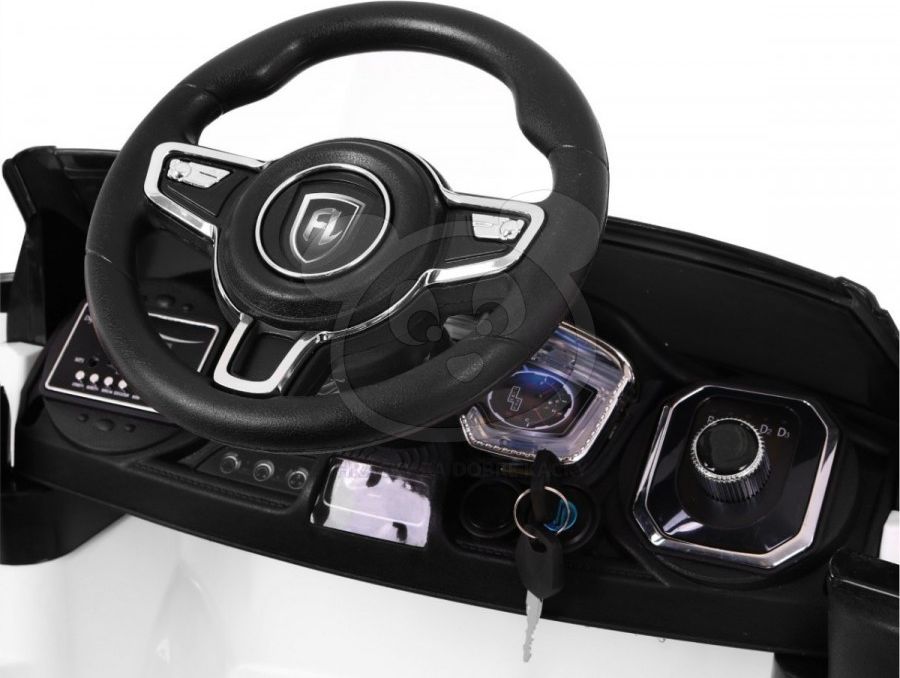 Sportovní elektrické auto Rapid Racer - bílé - obrázek 5