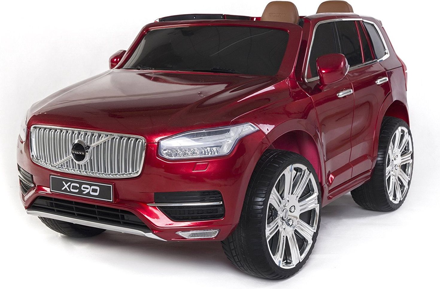 Elektrické autíčko Volvo XC90 2,4 GHz DO klíč dvoumístné, LAK - červené - obrázek 1