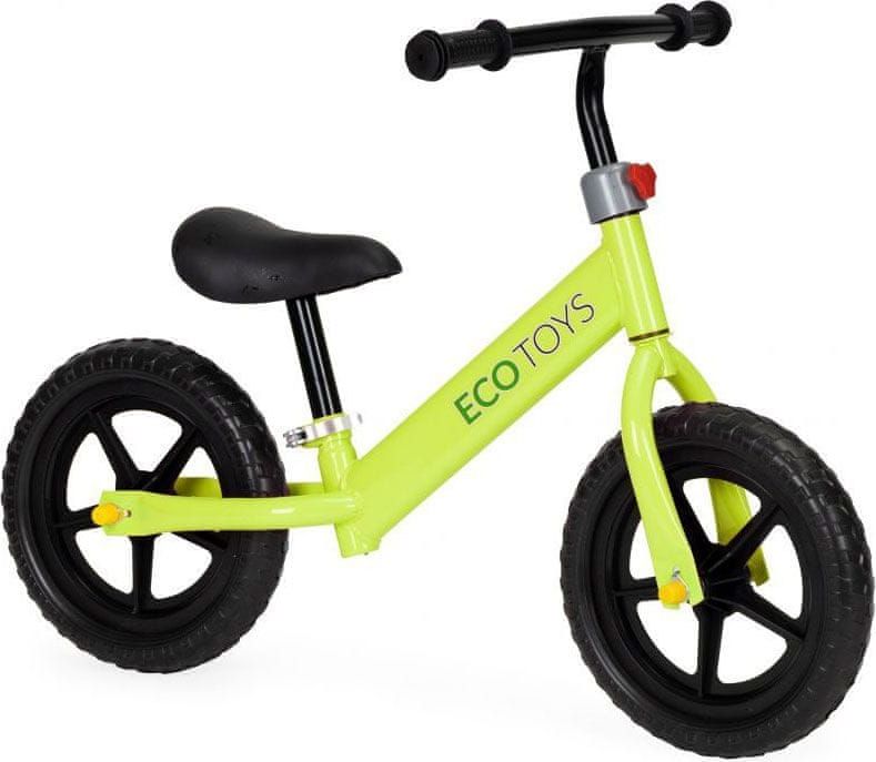 EcoToys Dětské odrážedlo/kolo - max. 20kg | neonově-žlutá - obrázek 1