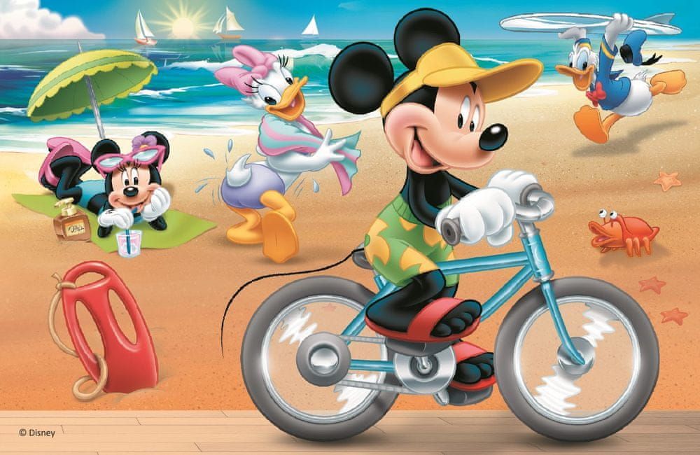 Trefl Puzzle Mickey Mouse: Na pláži 54 dílků - obrázek 1