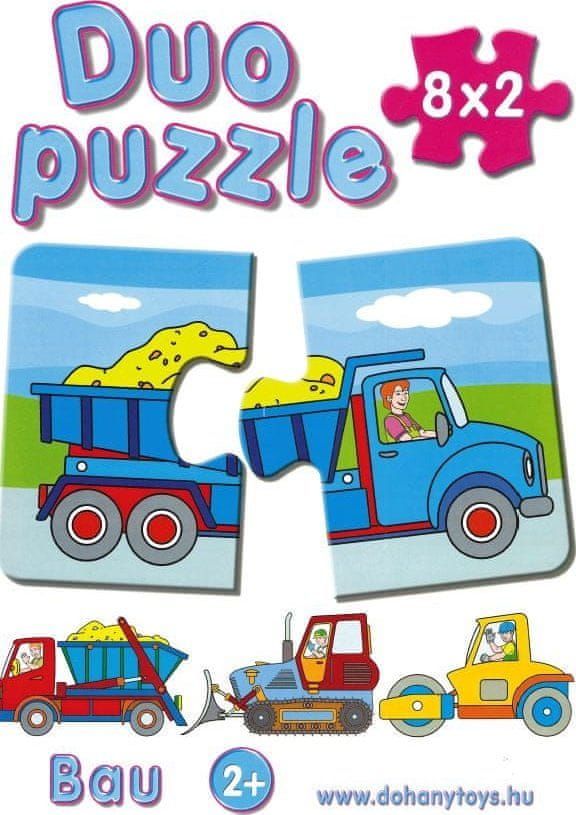 Dohany Duo puzzle Dopravní prostředky 8x2 dílky - obrázek 1