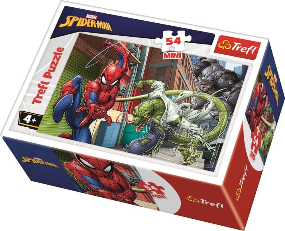 Trefl Puzzle Spiderman: Proti padouchům 54 dílků - obrázek 1