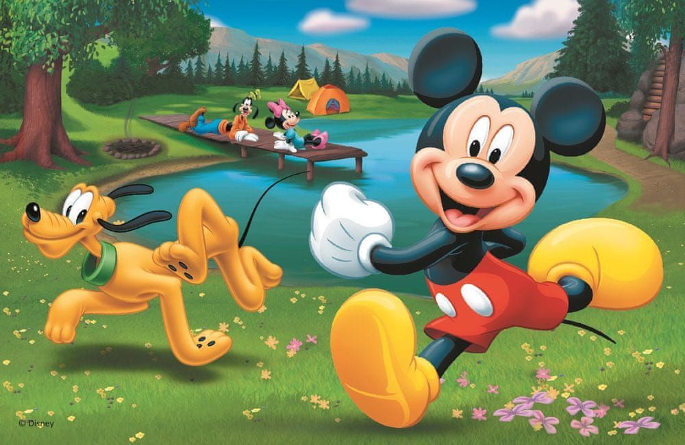 Trefl Puzzle Mickey Mouse: U jezera 54 dílků - obrázek 1