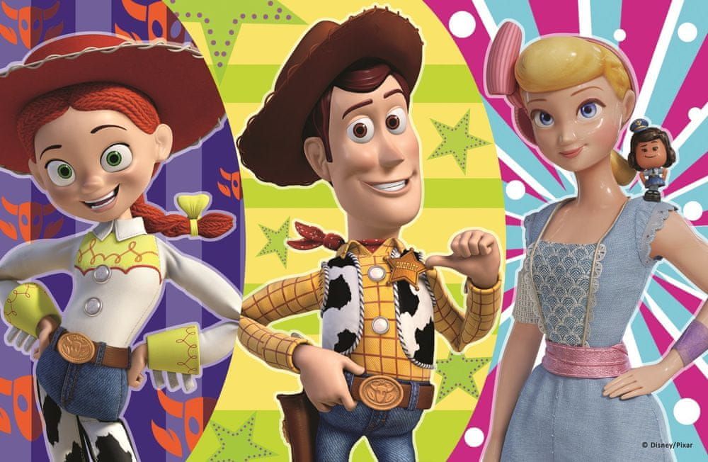 Trefl Puzzle Toy Story 4: Woody, Pastýřka a Jessie 54 dílků - obrázek 1