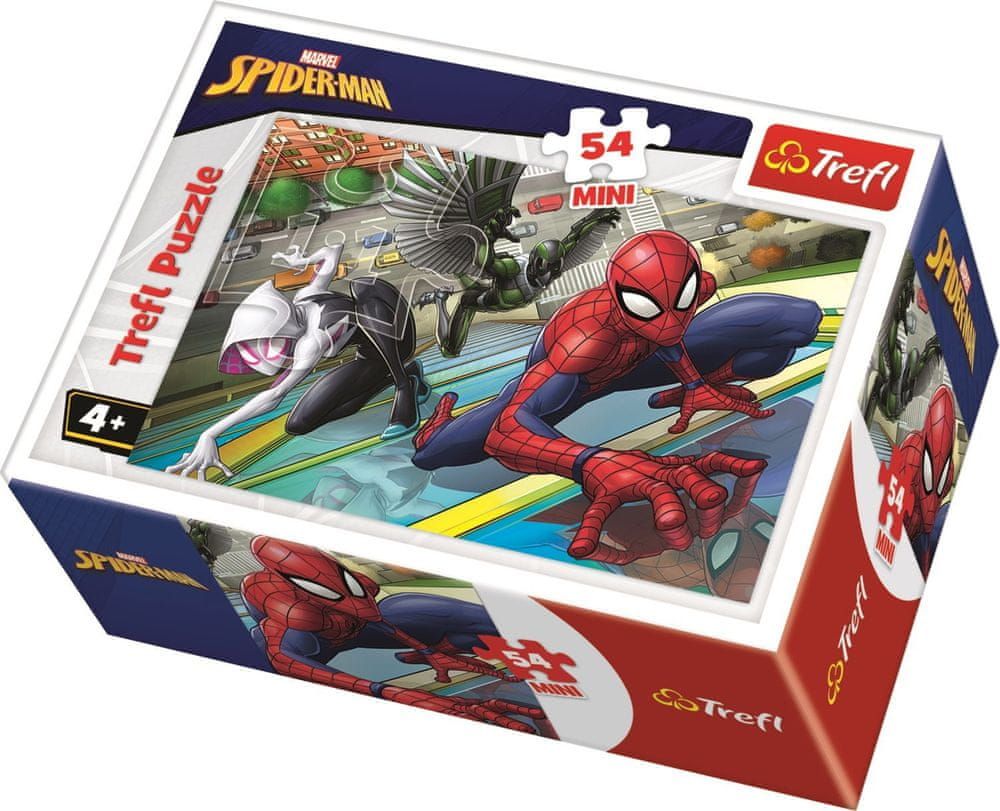 Trefl Puzzle Spiderman: Připraveni k boji 54 dílků - obrázek 1
