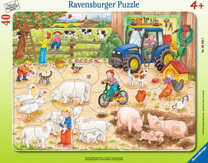 Ravensburger Puzzle Na velkém statku 40 dílků - obrázek 1